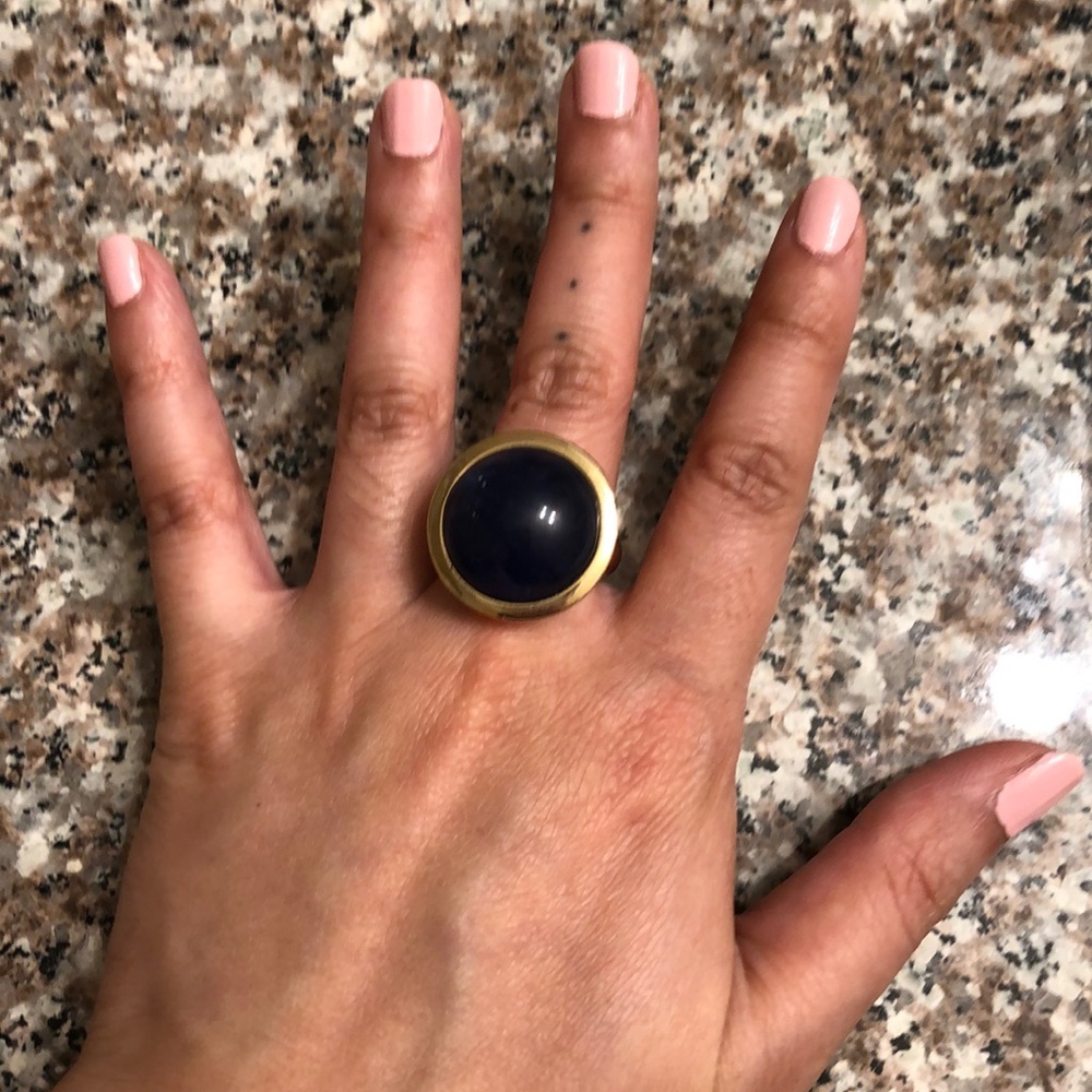 express blue stone ring sz 6